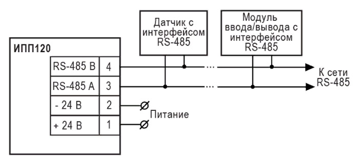 ОВЕН ИПП120 Схема подключения